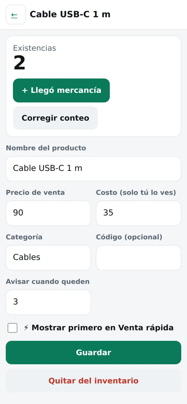Un producto